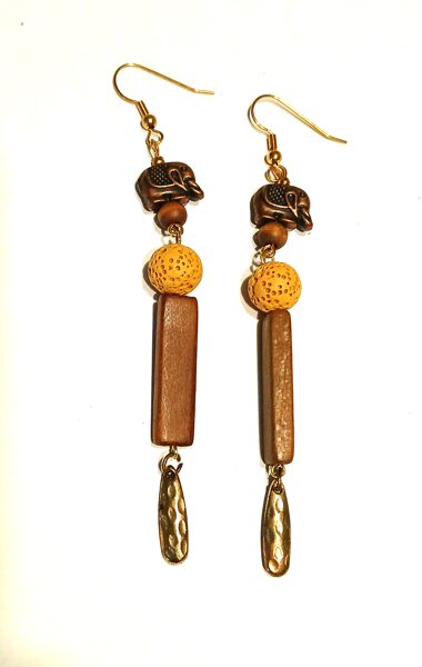 Native African Dangle Earrings 